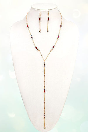 GEM BEAD STATION Y NECKLACE SET