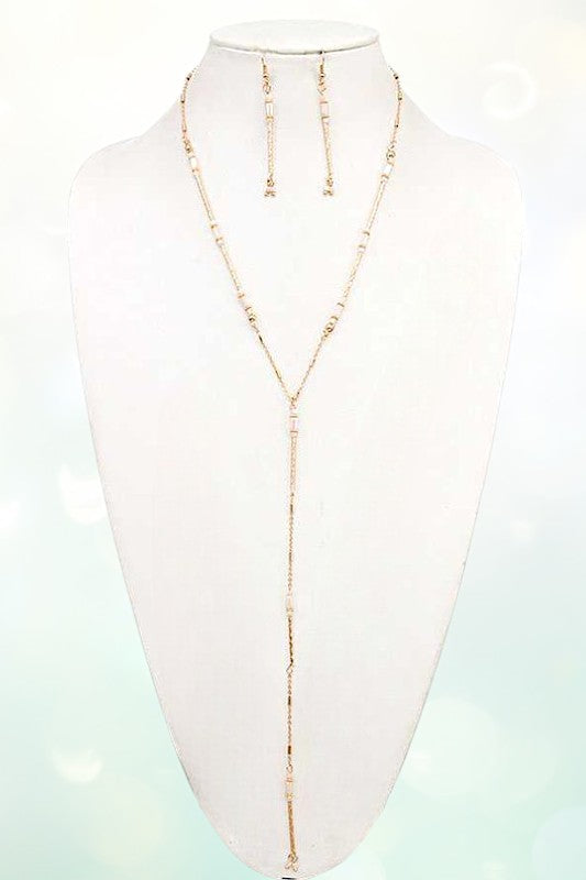 GEM BEAD STATION Y NECKLACE SET