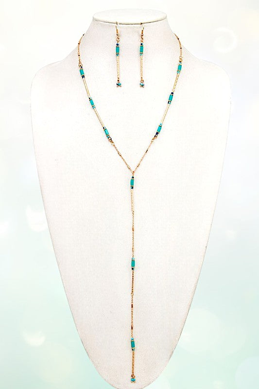 GEM BEAD STATION Y NECKLACE SET