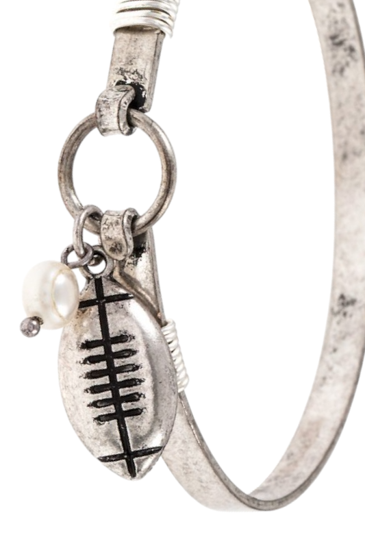 Football Bangle Bracelet