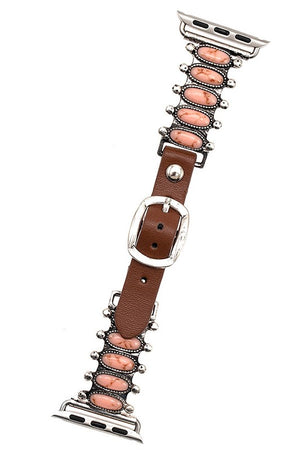 FRAMED OVAL GEM WATCH BAND