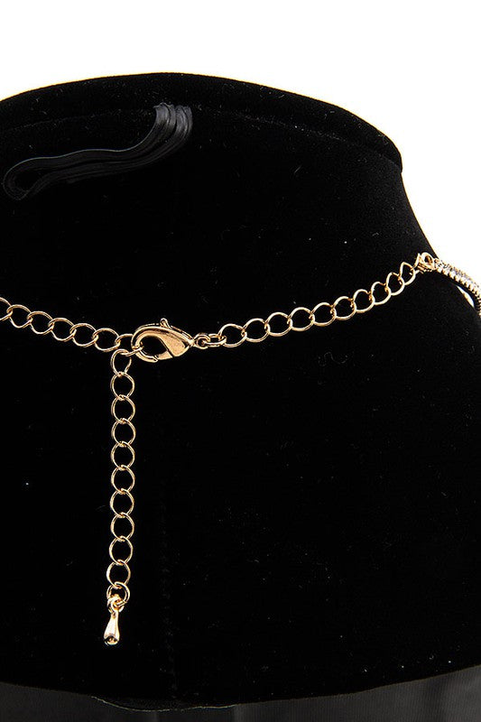 MARQUISE CRYSTAL GEM CHOKER NECKLACE