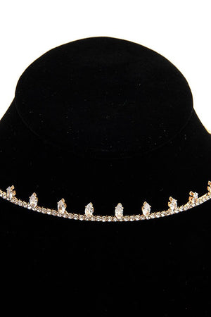 MARQUISE CRYSTAL GEM CHOKER NECKLACE