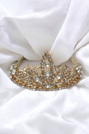 Rhinestone Pave Mini Tiara