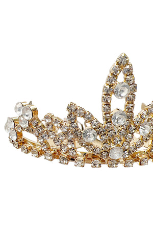 Rhinestone Pave Mini Tiara