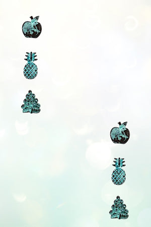 MIX FRUIT POST EARRING SET