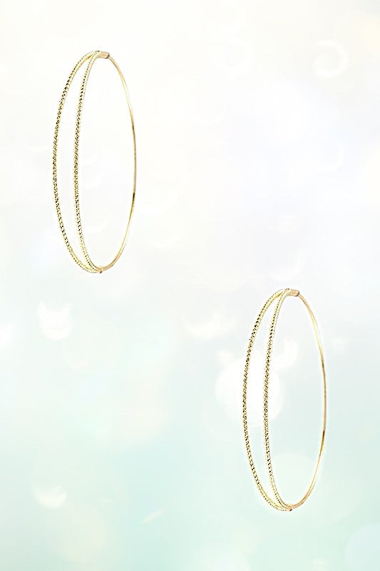 Double Wire Hoop Earring