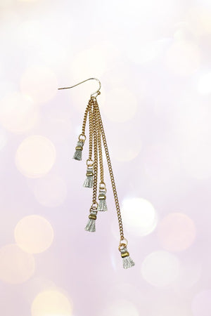 Mini Tassel Chain Dangle Earring