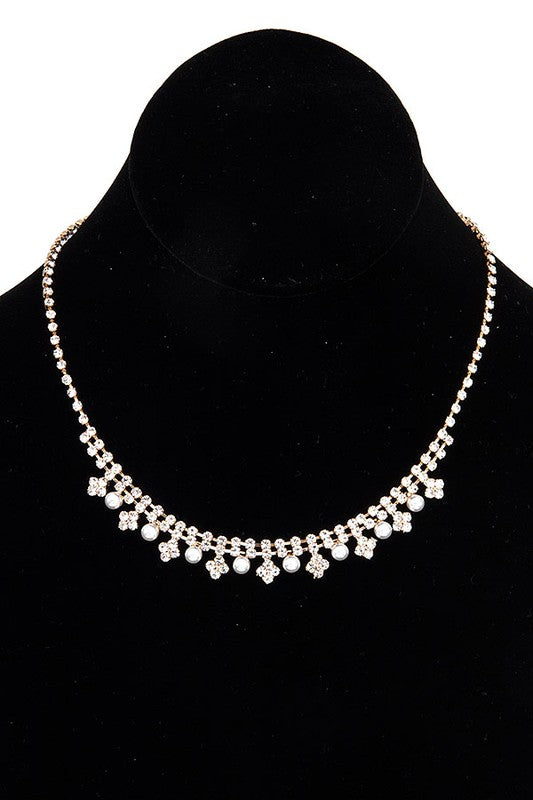 PEARL GEM ACCENT FORMAL NECKLACE