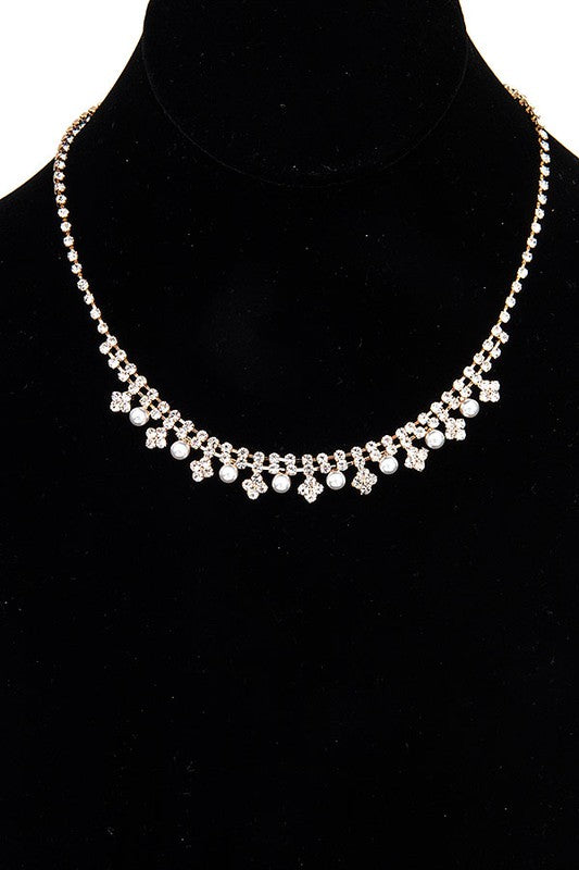 PEARL GEM ACCENT FORMAL NECKLACE