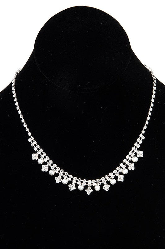 PEARL GEM ACCENT FORMAL NECKLACE