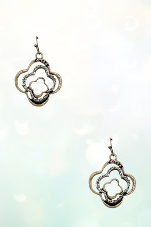 Lucky Accent Multi Clover Dangle Earring
