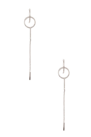 Oblong Chain Drop Earring