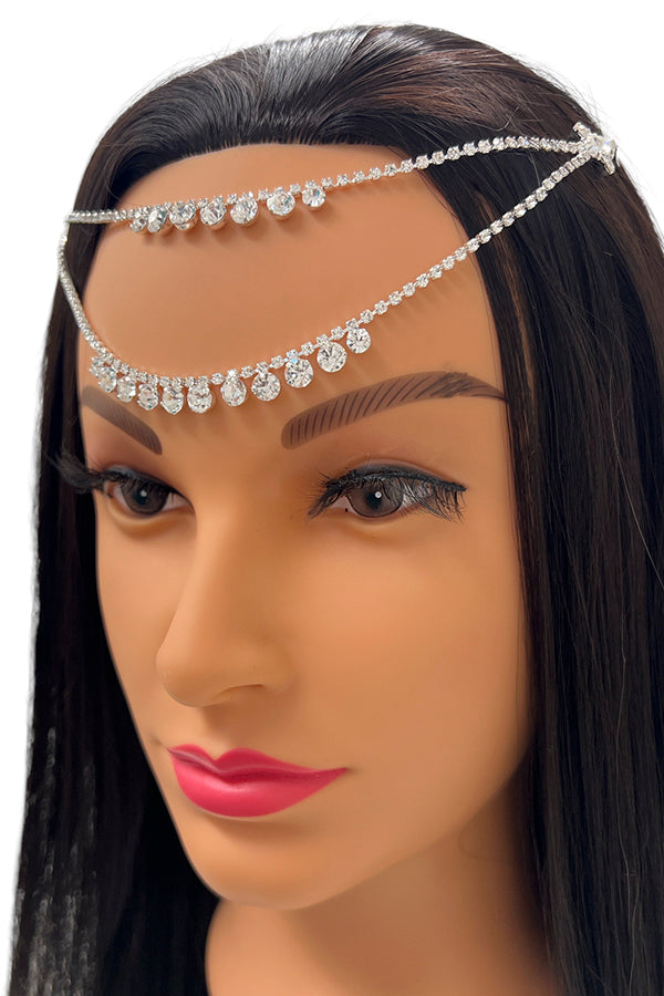 Double Rhinestone Pave Head Chain