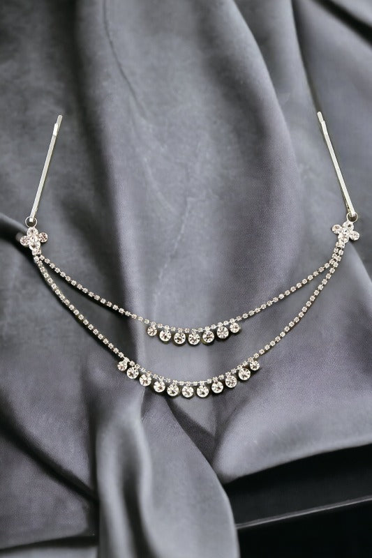 Double Rhinestone Pave Head Chain