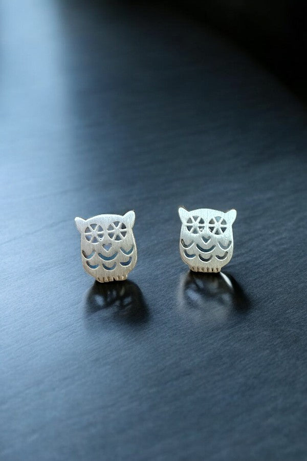 Owl Cut Out Post Earring