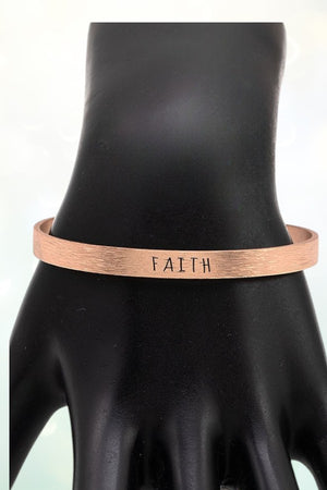 FAITH ETCHED CUFF BRACELET
