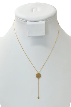 Bird Disk Accent Y Necklace