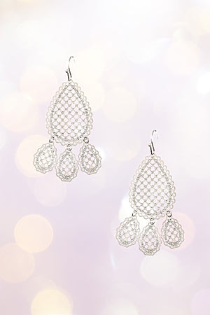 FILIGREE TEARDROP DANGLE EARRING