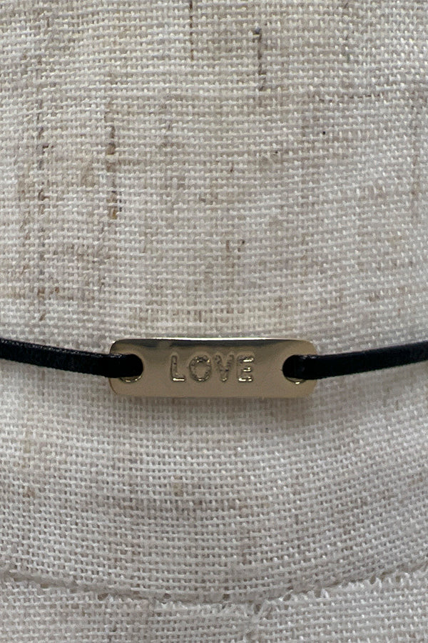 Love Accent Pendant Choker Necklace