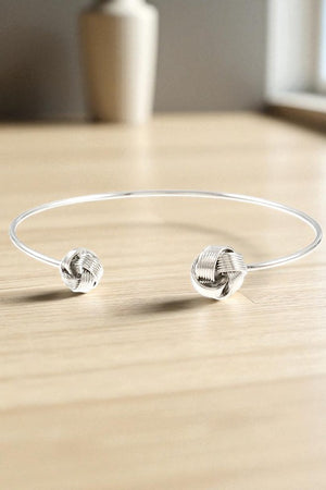 Double Knot Tip Bangle Bracelet