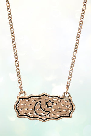 I LOVE YOU MESSAGE ETCHED PENDANT NECKLACE