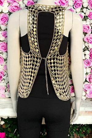 Diamond Link Fashion Vest Top