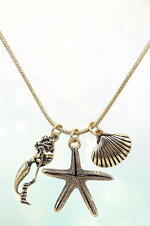 MULTI SEA PENDANT NECKLACE SET
