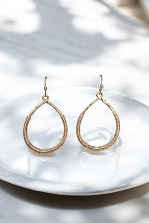 Coil Teardrop Dangle Earring