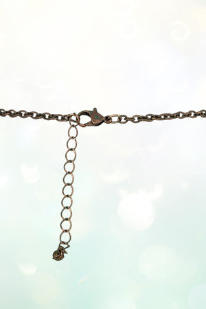 ANCHOR DISK PENDANT CHAIN TASSEL LONG NECKLACE SET