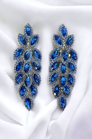 Marquise Framed Gem Drop Earring