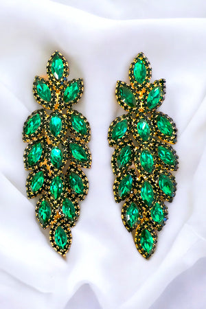 Marquise Framed Gem Drop Earring