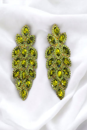 Marquise Framed Gem Drop Earring