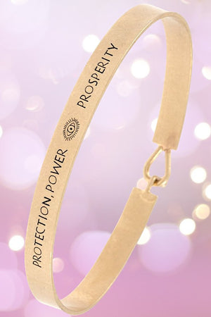 Protection Power Prosperity Message Bangle