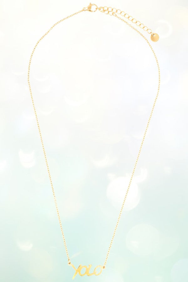 YOLO PENDANT NECKLACE