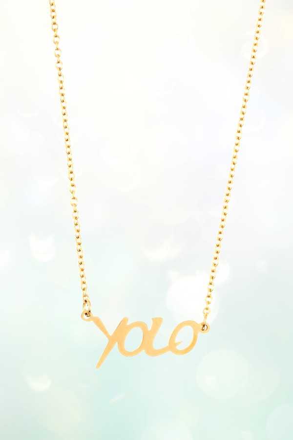 YOLO PENDANT NECKLACE