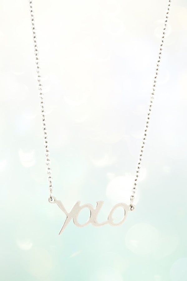 YOLO PENDANT NECKLACE