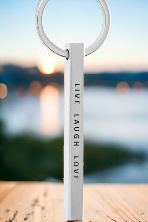 Live Laugh Love Bar Keychain