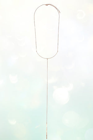 CURVED PENDANT Y NECKLACE