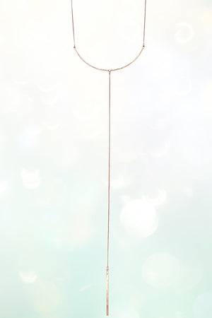 CURVED PENDANT Y NECKLACE