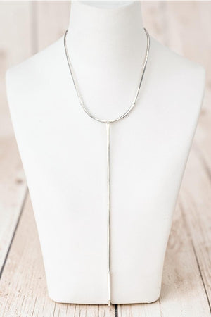 CURVED PENDANT Y NECKLACE