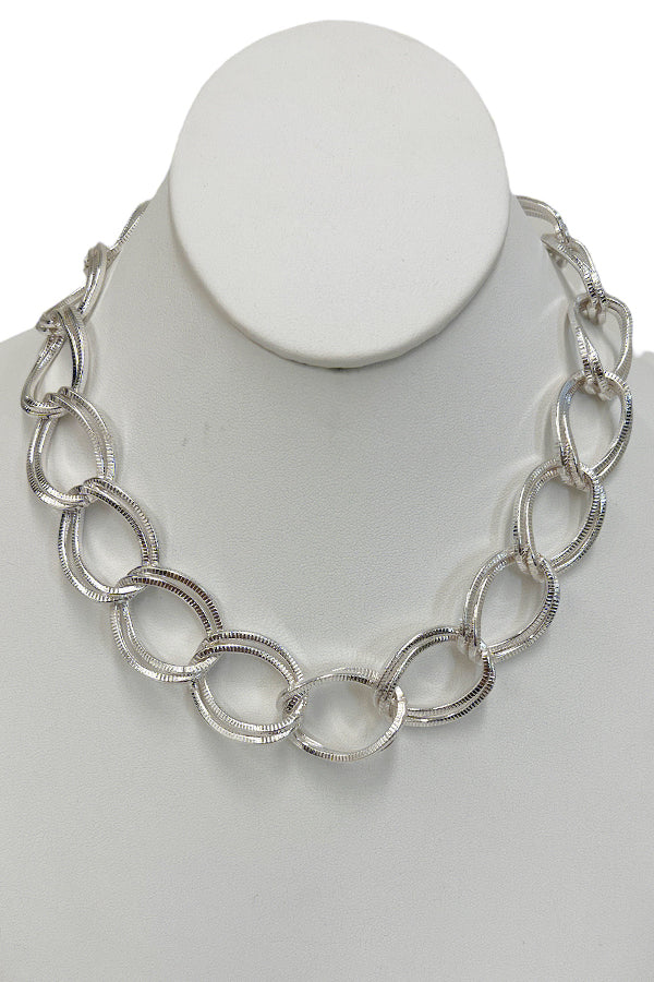 Chain Link Necklace Set