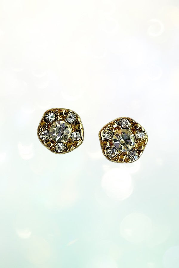 RHINESTONE PAVE 6 PAIR EARRING SET