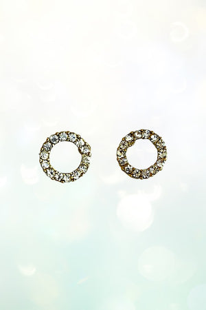 RHINESTONE PAVE 6 PAIR EARRING SET