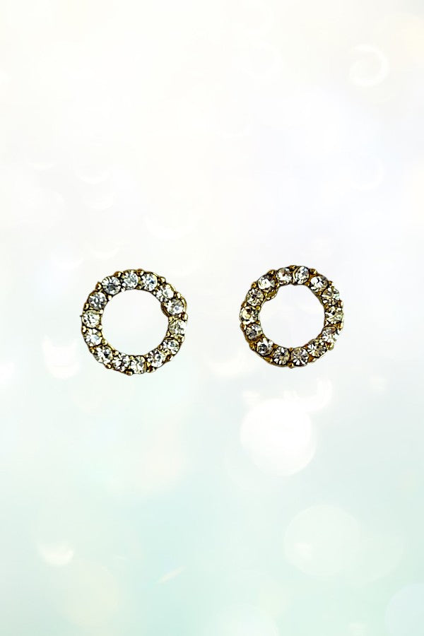 RHINESTONE PAVE 6 PAIR EARRING SET