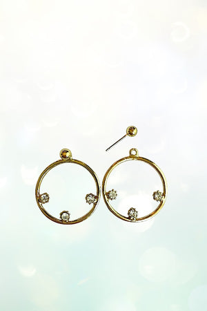 RHINESTONE PAVE 6 PAIR EARRING SET