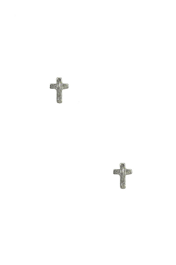 Dainty Cross Post Earring