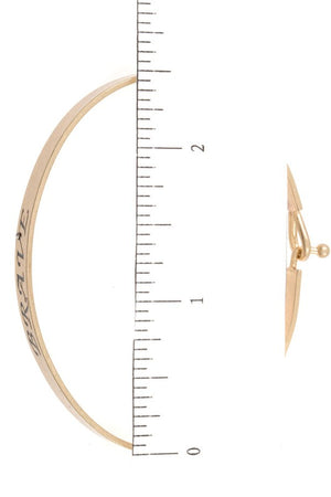 Brave Accent Bangle Bracelet