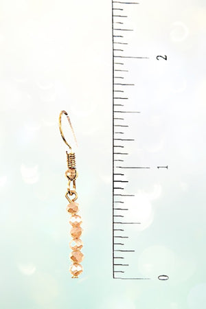 ELONGATED FACETED BEAD TASSEL NECKLACE SET