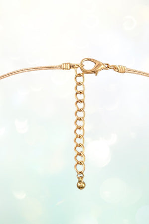 ELONGATED FACETED BEAD TASSEL NECKLACE SET